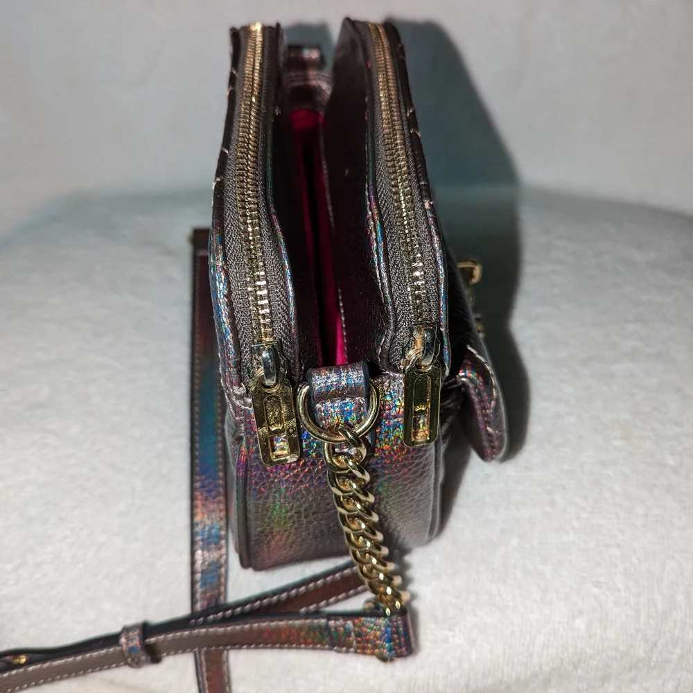 Juice Couture Mermaid heart lock shoulder crossbody bag.